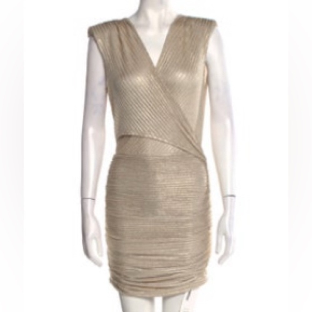 Ramy Brook Gold mini dress